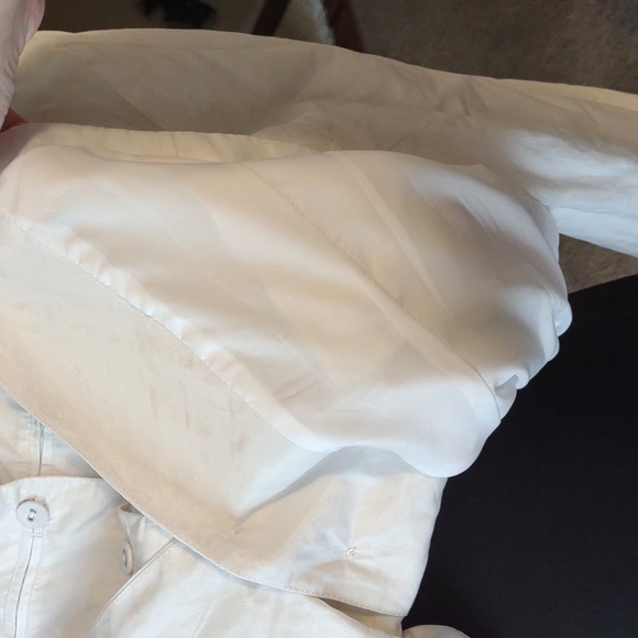 Chico's White Kayte Military Style Lightweight Jacket NWT - Picture 7 of 8